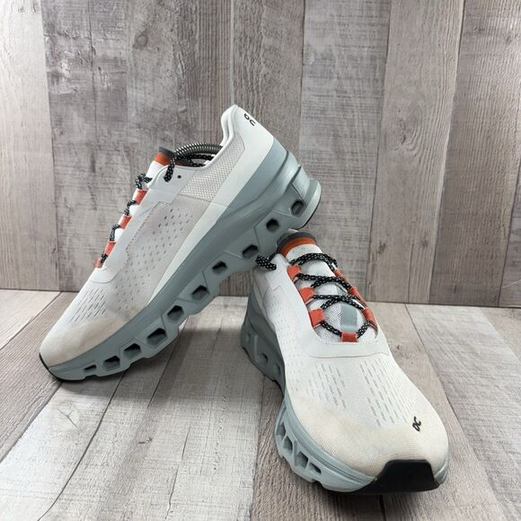 On Cloud Cloudmonster Men's Size 10 Road Running Shoes Sneakers Frost Surf White - Picture 2 of 14